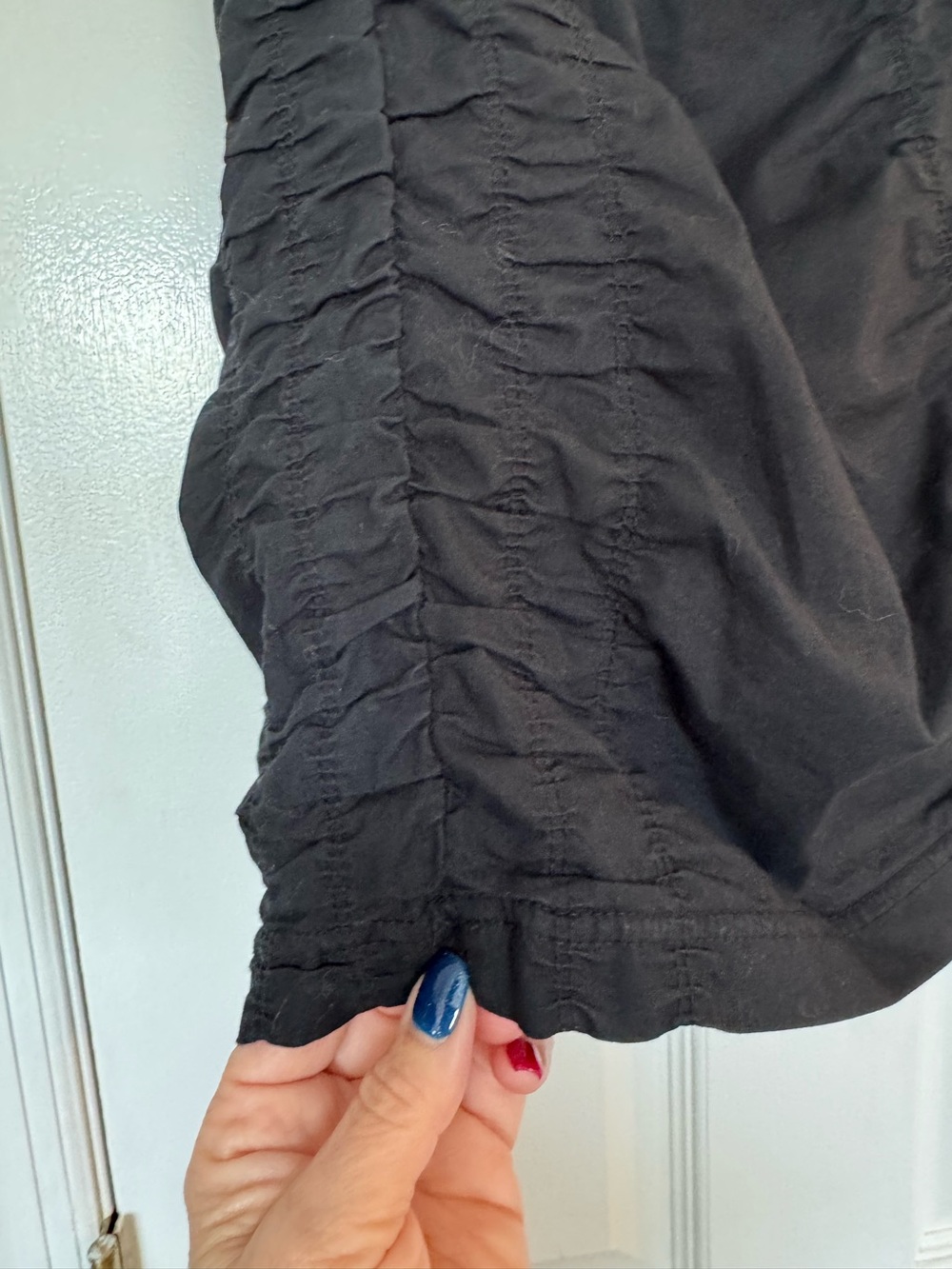 Wearables by XCVI The Trace Ruched Skirt Black Size L - Picture 4 of 12